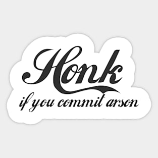 Honk Gift - Funny - Bumper - Funny Gift - Car - Fuck - You Sticker